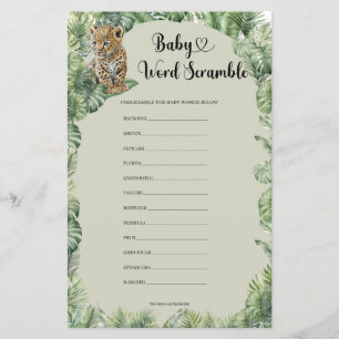 Animais da Savana Jardim Infantil Jogo de Palavras