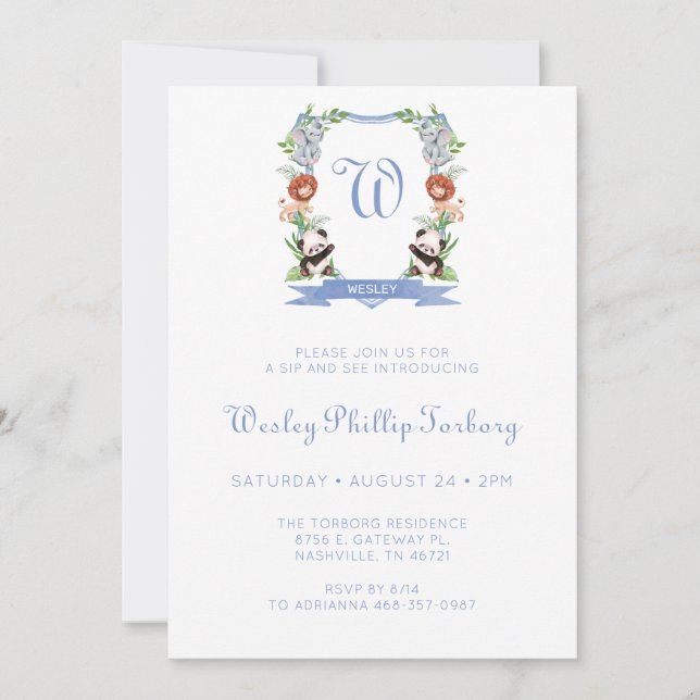 Animais Da Selva Prendem Rapaz Sip E Veem Convite (Frente)