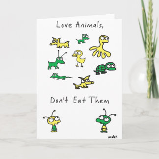 Animais de amor de Moby, não comam cartão