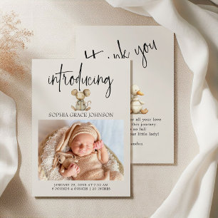 Animais de Berçário Fofos Vintage Anúncio de Bebê