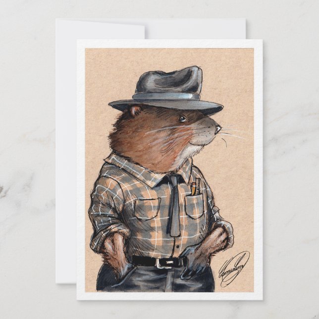 Animais de Big Rock: E. Muskrat (Frente)