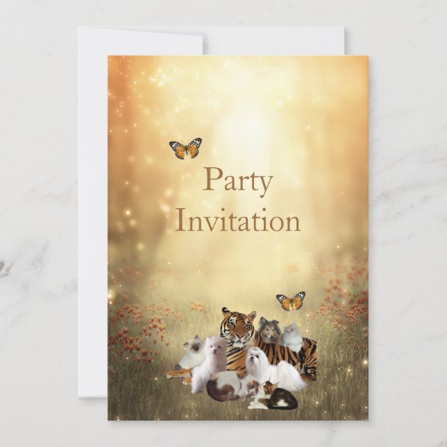 Animais De Convite No Parque (Frente)