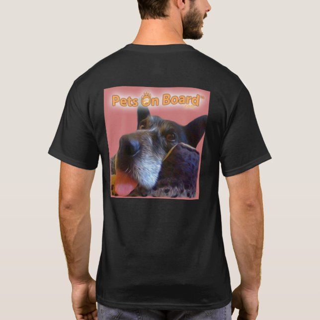 Animais de estimação a bordo do t-shirt do ™, (Verso)