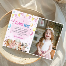 Animais de Exploração Balões Cartões de agradecime