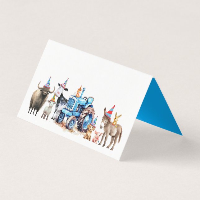 Animais De Exploração Festas de aniversário Cartõe (Frente)