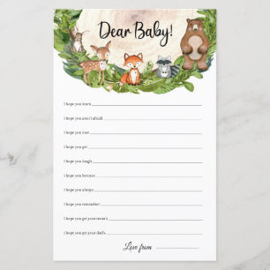 Animais de floresta fatia de madeira Desejo Querid