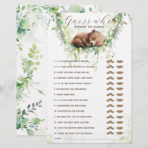 Animais de Floresta Greeneram Chá de fraldas Jogo
