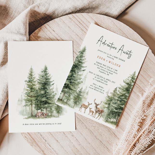 Animais De Floresta Vedantes Convite Ao Chá de fra (Criador carregado)