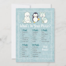 Animais de inverno O que há no seu jogo de Chá