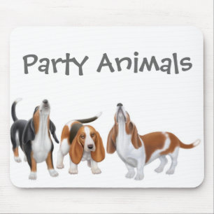 Animais de partido Mousepad de Basset Hound