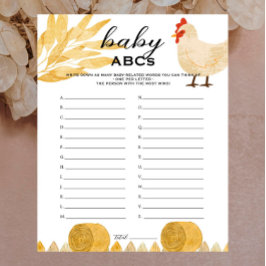 Animais do Barnyard - Jogo do Bebê Chá de fraldas