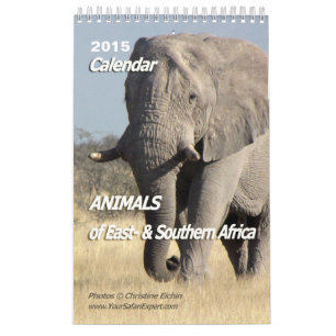 ANIMAIS do calendário 2015 1-Pg. de África