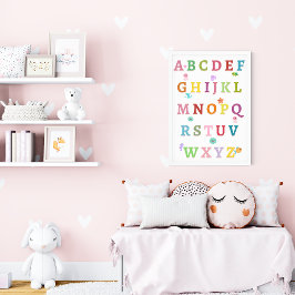 Animais do Mar Negro, Alphabet Nursery Kids Poster