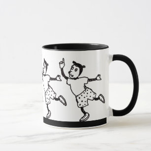 Animais estranhos que dançam a caneca
