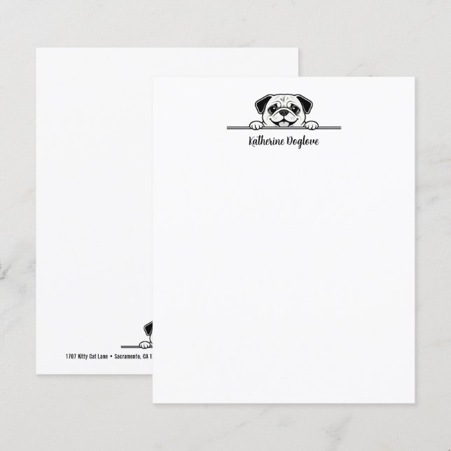 Animais Fofos Design Minimalista - Cachorro 2 (Frente/Verso)