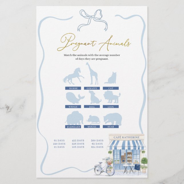 Animais Grávidos de Café Parisiense Coquette (Frente)