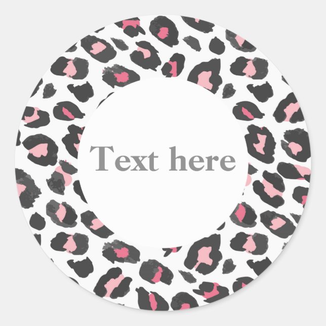 Animais, impressão animal, Leopardo, adesivos de c (Frente)
