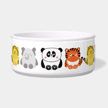 Animais kawaii fofos tigela grande personalizada p