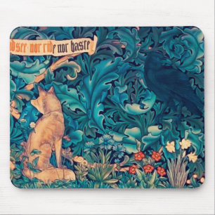 Animais na Floresta, William Morris Mouse Pad