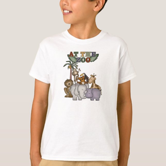 Animais no camiseta e nos presentes do jardim (Frente)