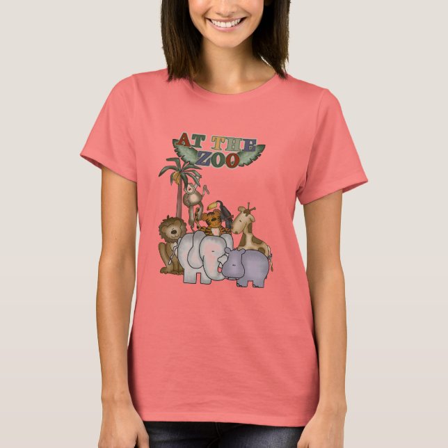 Animais no camiseta e nos presentes do jardim (Frente)
