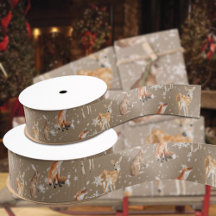 Animais Rustic Kraft Elegant Snowy Winter