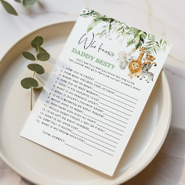 Animais Safari que conhecem o melhor jogo do pai