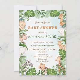 Animais Selvagens Com Convite Para Árvores Selvage