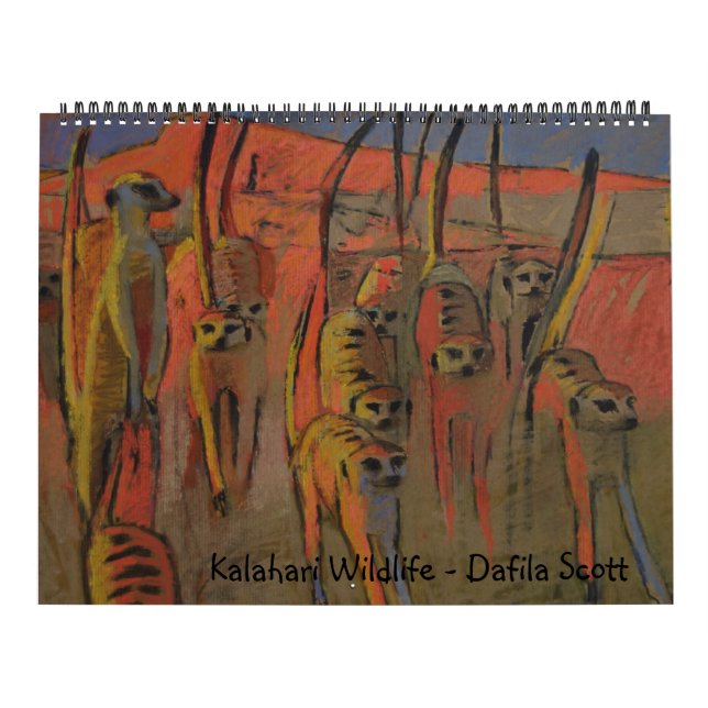 Animais selvagens de Kalahari - calendário (Capa)