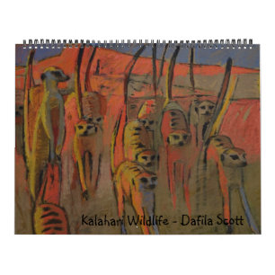 Animais selvagens de Kalahari - calendário
