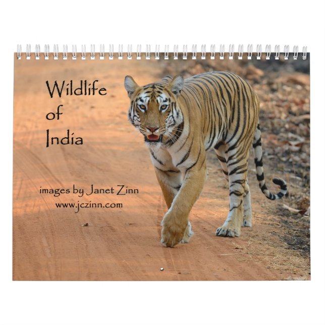 Animais selvagens do calendário de India (Capa)