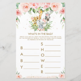 Animais Selvagens Florais O que está no jogo da Sa