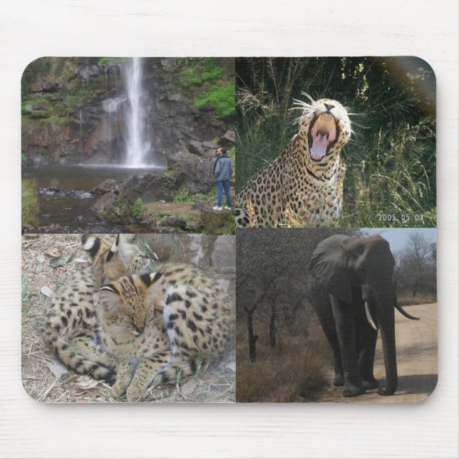 Animais selvagens Mousepad de África (Frente)