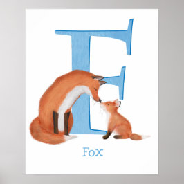 Animal ABC F é impressão de raposa