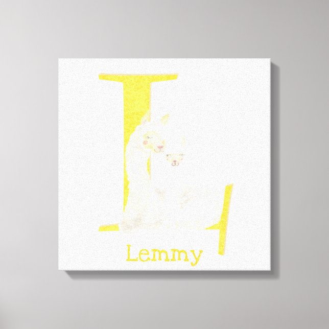 Animal ABC L é para impressão de tela de lama (Frente)