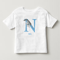 Animal ABC N é para camiseta narval