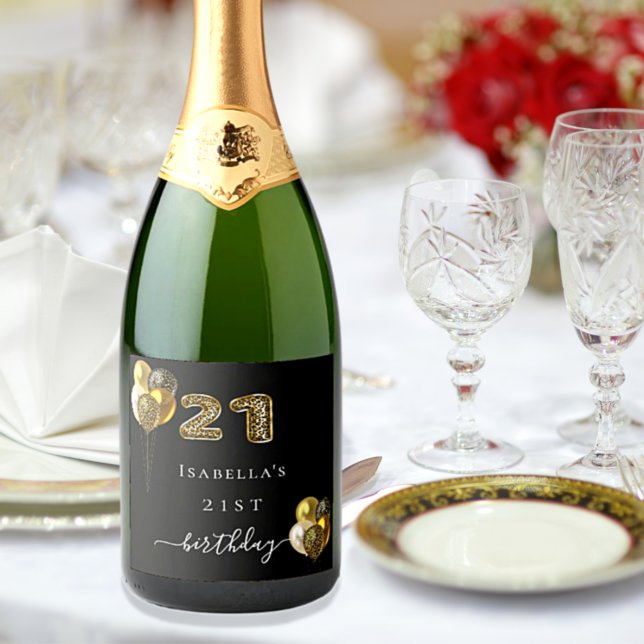 animal-leopardo-aniversário de 21 anos preto (Criador carregado)