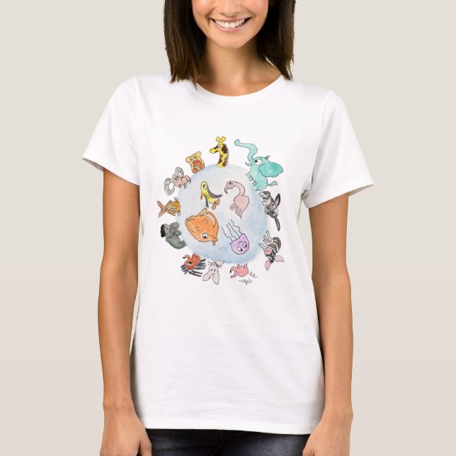 Animals of the World T-Shirt (Frente)