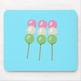 Anime Blue Pastel Dango Mousepad