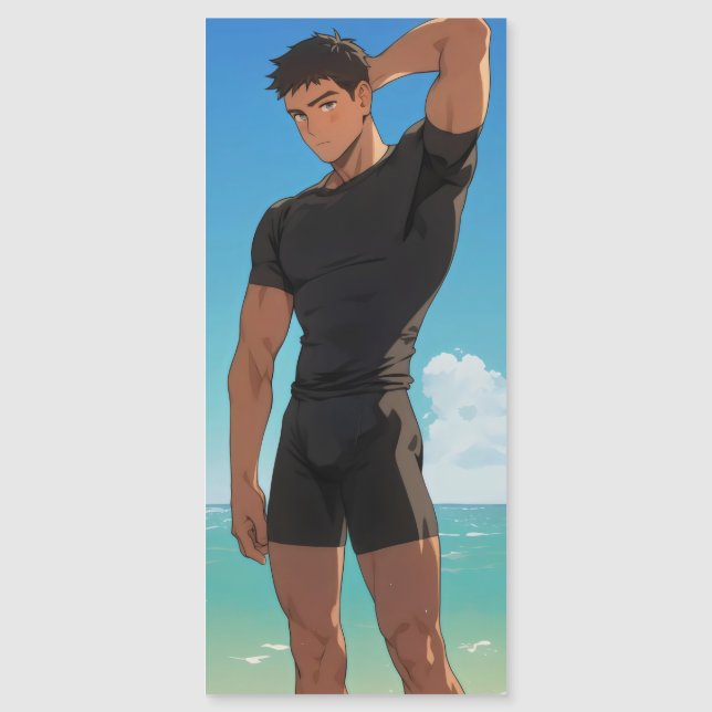 Anime Boy na Praia (Frente)