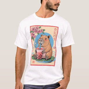 Anime Capybara Graphic Camisetas Kawaii Japonês Vi