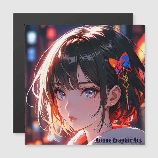 anime cute girl design (Frente/Verso)