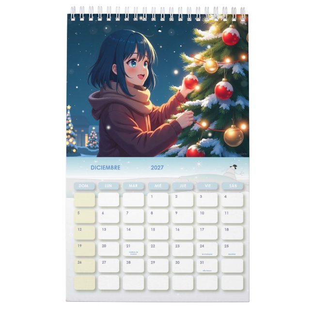 Anime Dreams 2026 - Calendário (Dez 2027)