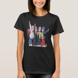 Anime Girl Squad Peace Sign T-Shirt