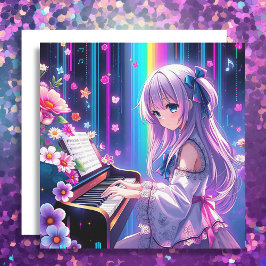 Anime Girl tocando piano