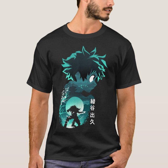Anime Hero Deku T-Shirt (Frente)