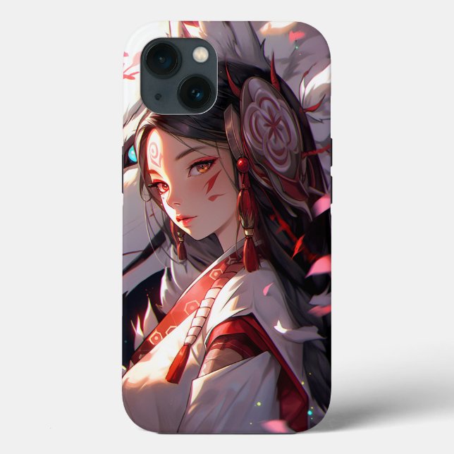 Anime Kitsune Girl Cute Fox Fantasy Art (Verso)