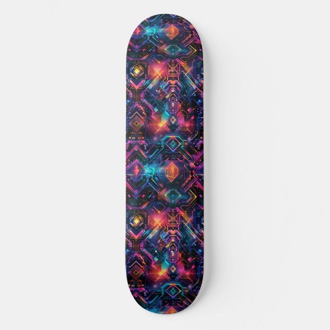 Animê Legal de Ciberpunk Skateboard Projetado Japo (Frente)