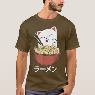 Anime Ramen Cat Kawaii Anime Noodles Ramen T-Shirt