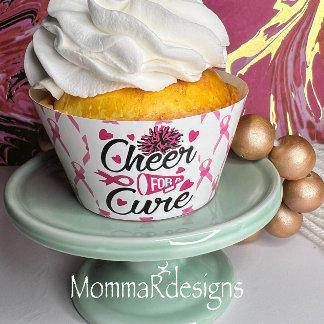 Anime-se por uma bolsa de cupcake de cancer de mam